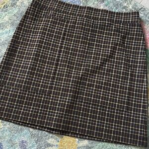 Loft Plaid A Line Skirt NEW